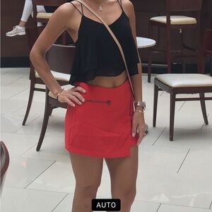 Abercrombie & Fitch Red Skort